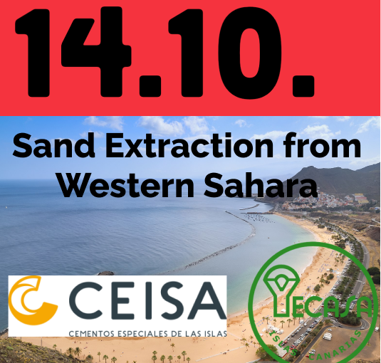 Sand Extraction from Western Sahara