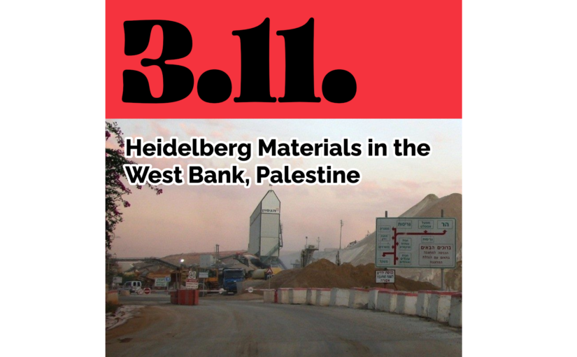 Heidelberg Materials in the West Bank, Palestine