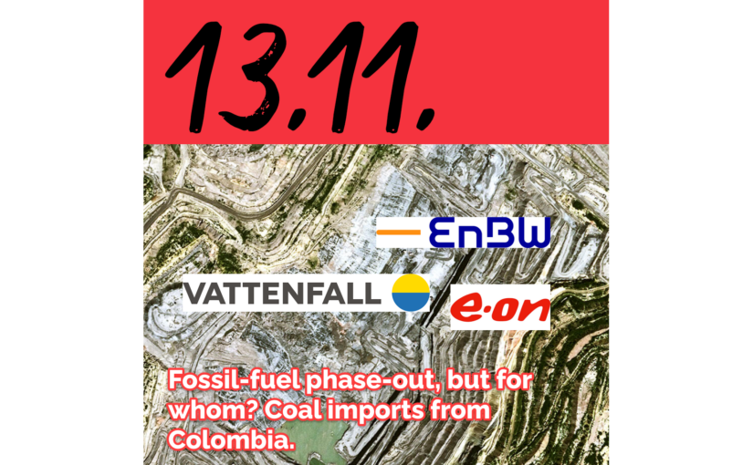 Fossil-fuel phase-out, but for whom? Coal Imports from Colombia